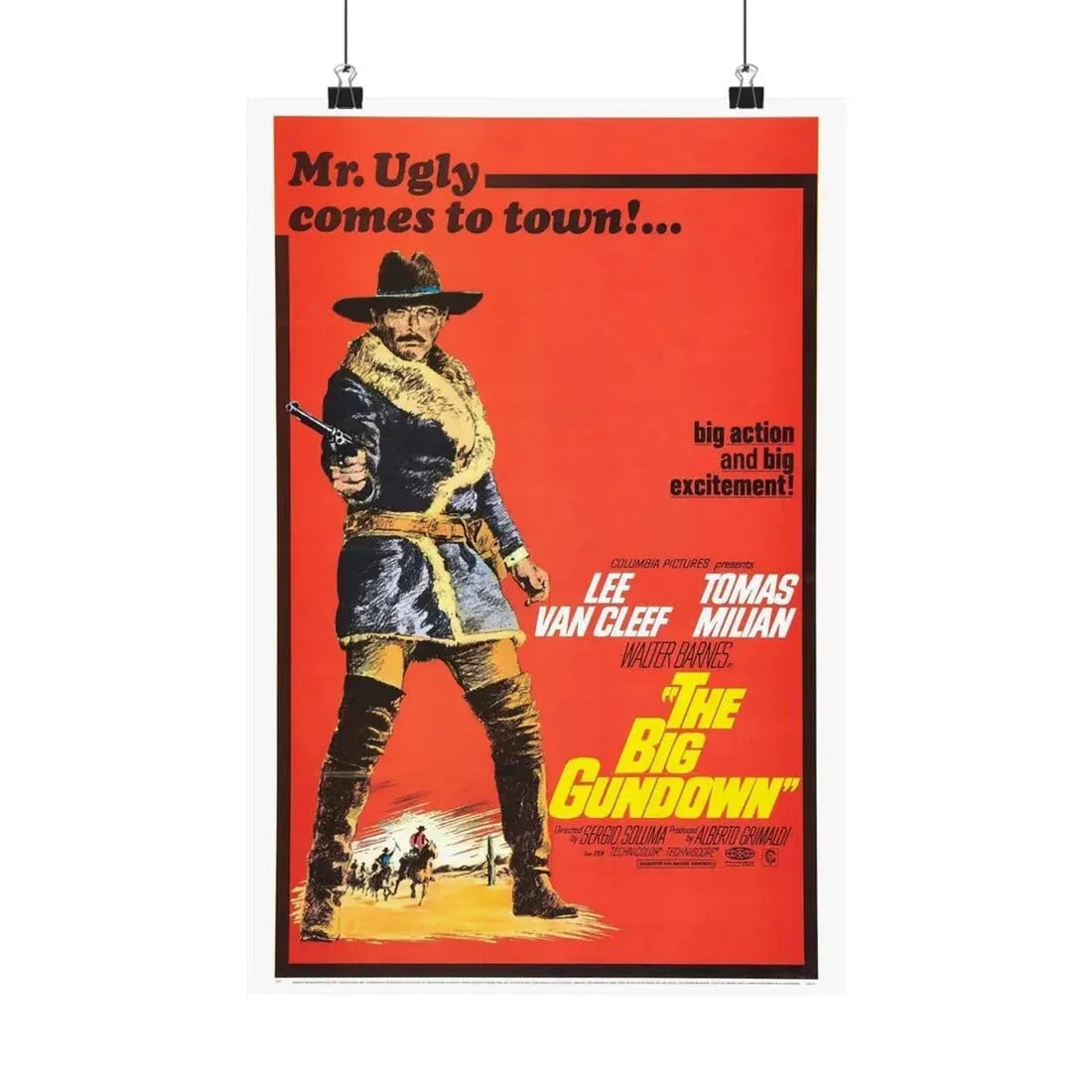 THE BIG GUNDOWN 1966 - Paper Movie Poster 12″ x 18″ Matte - The Sticker Space