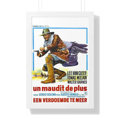 THE BIG GUNDOWN (BELGIAN) 1966 - Framed Movie Poster 16″ x 24″ White - The Sticker Space