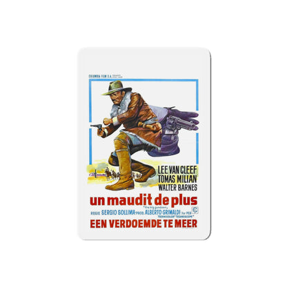 THE BIG GUNDOWN (BELGIAN) 1966 Movie Poster - Refrigerator Magnet-6" × 6"-The Sticker Space