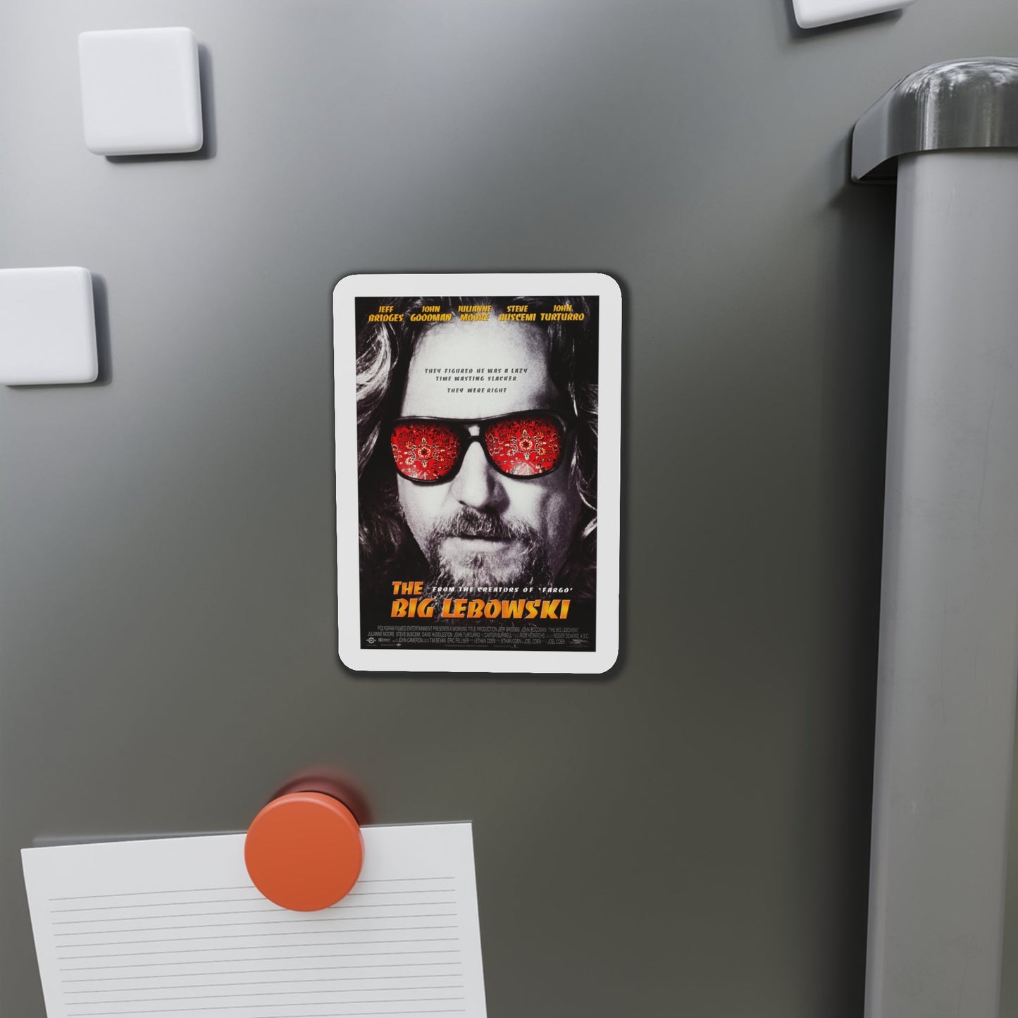 The Big Lebowski 1998 2 Movie Poster Die-Cut Magnet-The Sticker Space