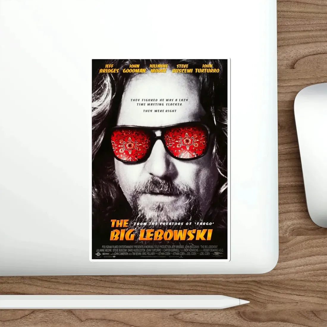 The Big Lebowski 1998 2 Movie Poster STICKER Vinyl Die-Cut Decal - The Sticker Space