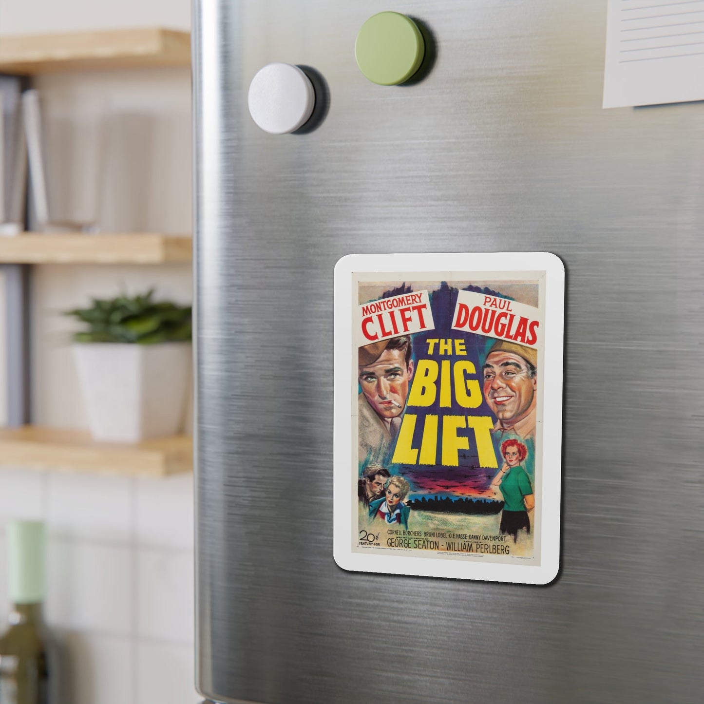 The Big Lift 1950 Movie Poster Die-Cut Magnet-The Sticker Space