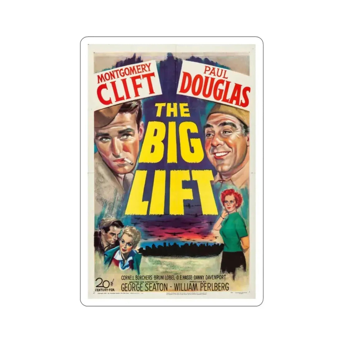 The Big Lift 1950 Movie Poster STICKER Vinyl Die-Cut Decal 2 Inch - The Sticker Space