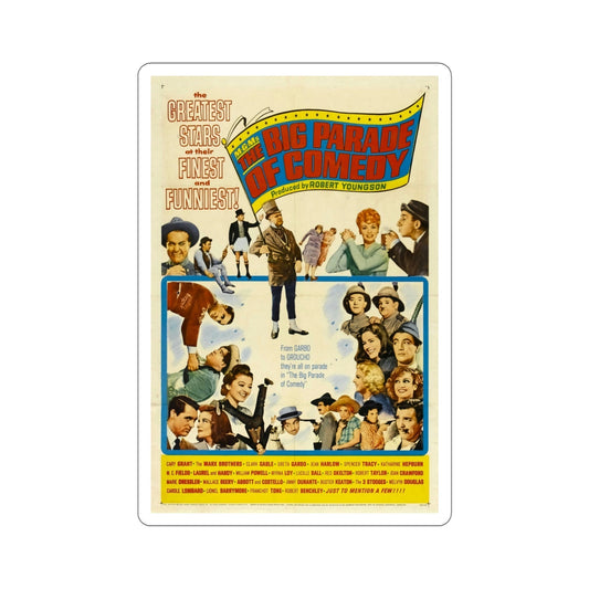 The Big Parade of Comedy 1964 Movie Poster STICKER Vinyl Die-Cut Decal-6 Inch-The Sticker Space