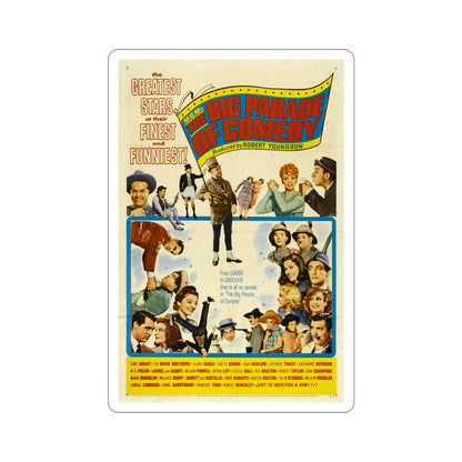 The Big Parade of Comedy 1964 Movie Poster STICKER Vinyl Die-Cut Decal-6 Inch-The Sticker Space