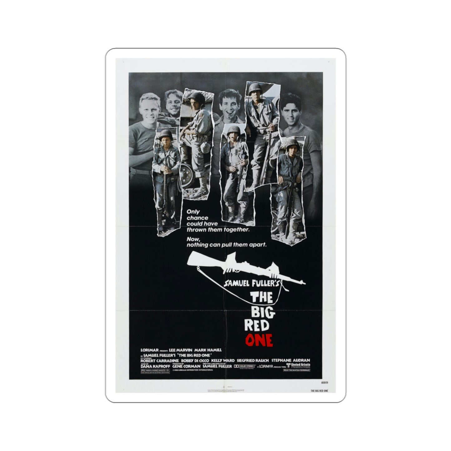 The Big Red One 1980 Movie Poster STICKER Vinyl Die-Cut Decal-3 Inch-The Sticker Space