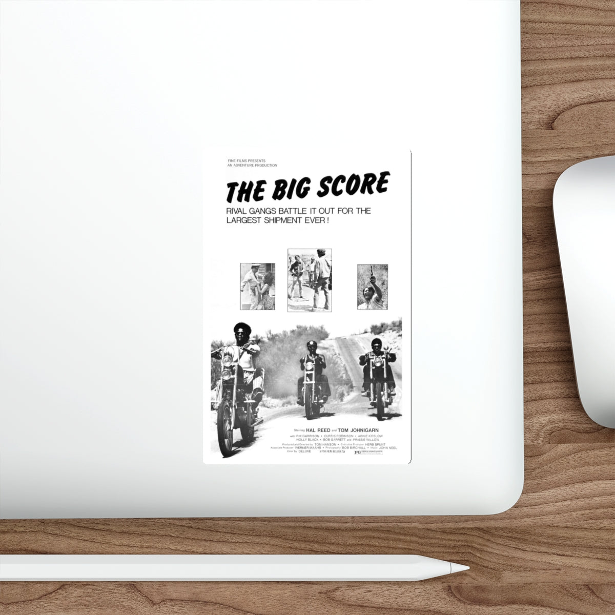 THE BIG SCORE 1983 Movie Poster STICKER Vinyl Die-Cut Decal-The Sticker Space