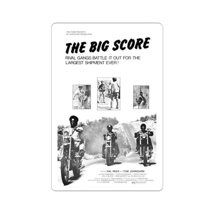 THE BIG SCORE 1983 Movie Poster - STICKER Vinyl Kiss-Cut Decal 3 Inch White - The Sticker Space
