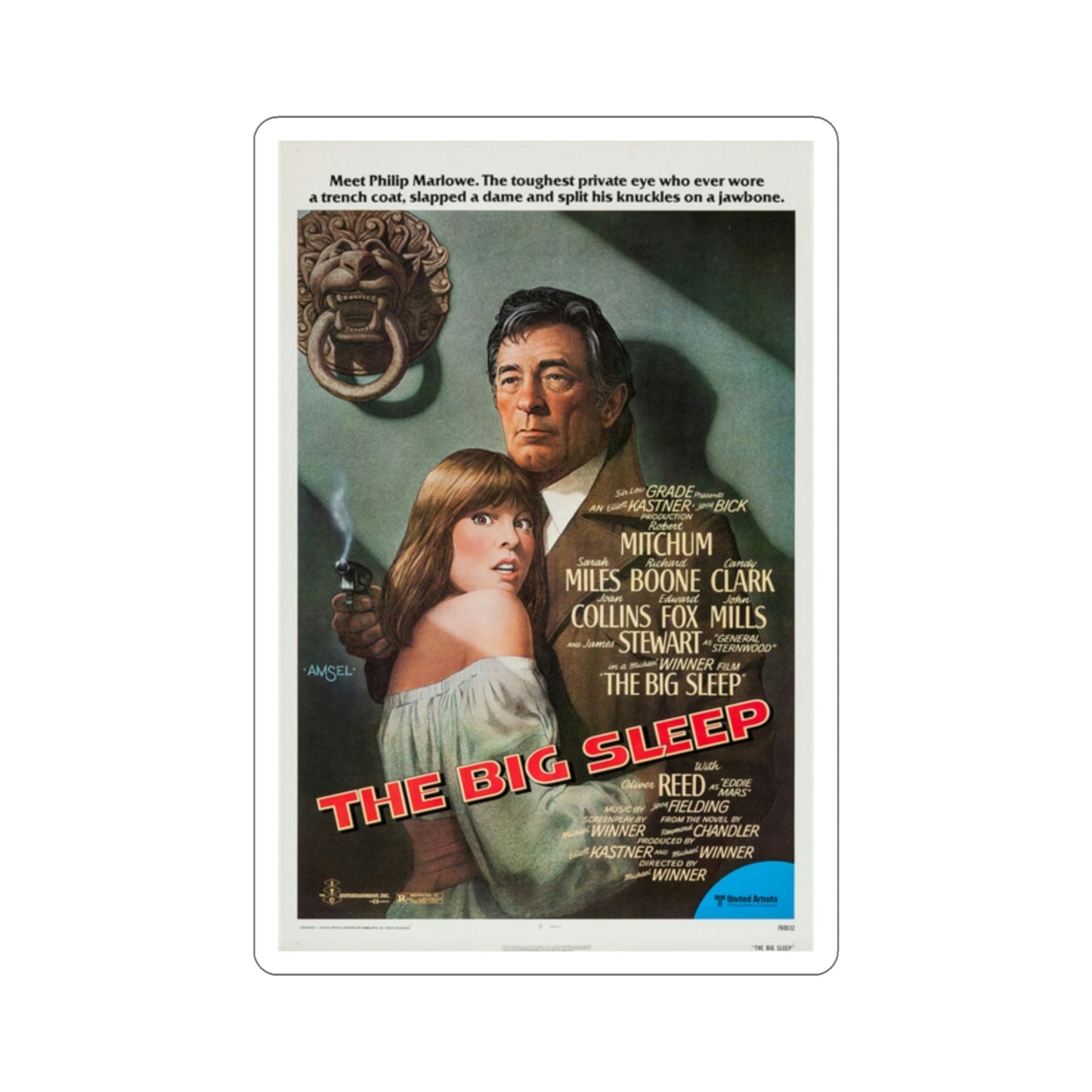 The Big Sleep 1978 Movie Poster STICKER Vinyl Die-Cut Decal-2 Inch-The Sticker Space