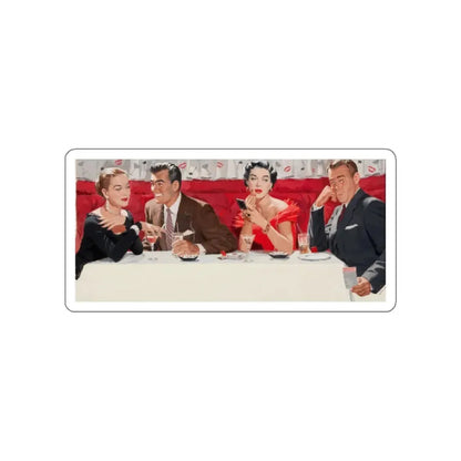 The Bill, story illustration (Magazine Illustration) STICKER Vinyl Die-Cut Decal White Die-Cut 2 Inch - The Sticker Space