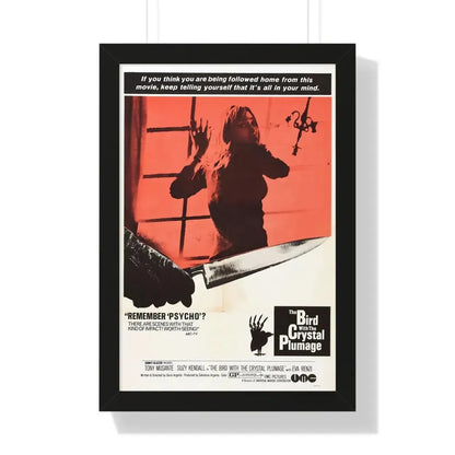 THE BIRD WITH THE CRYSTAL PLUMAGE (2) 1970 - Framed Movie Poster 16″ x 24″ Black - The Sticker Space