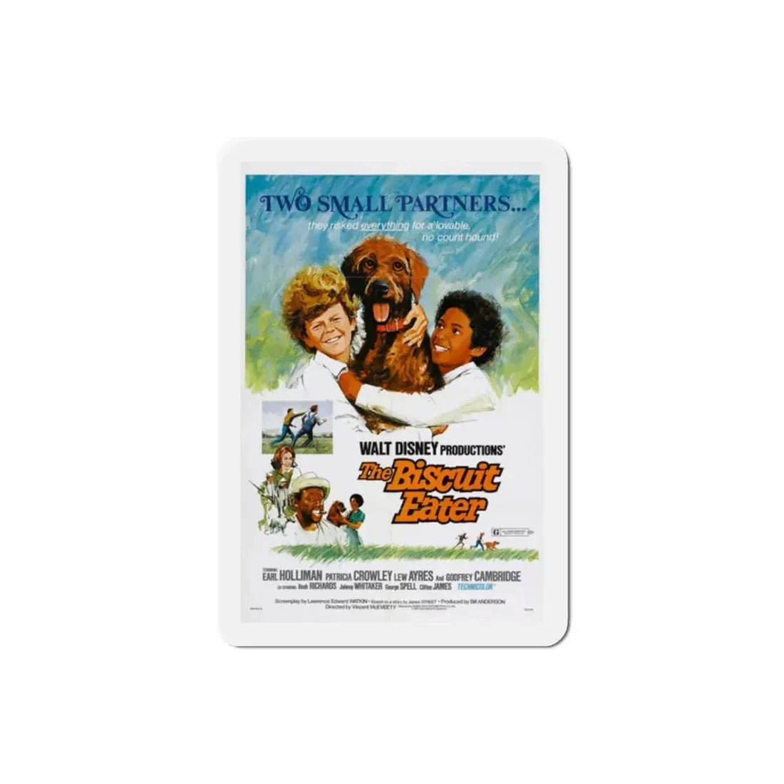 The Biscuit Eater 1972 Movie Poster Refrigerator Magnet 2 Inch - The Sticker Space