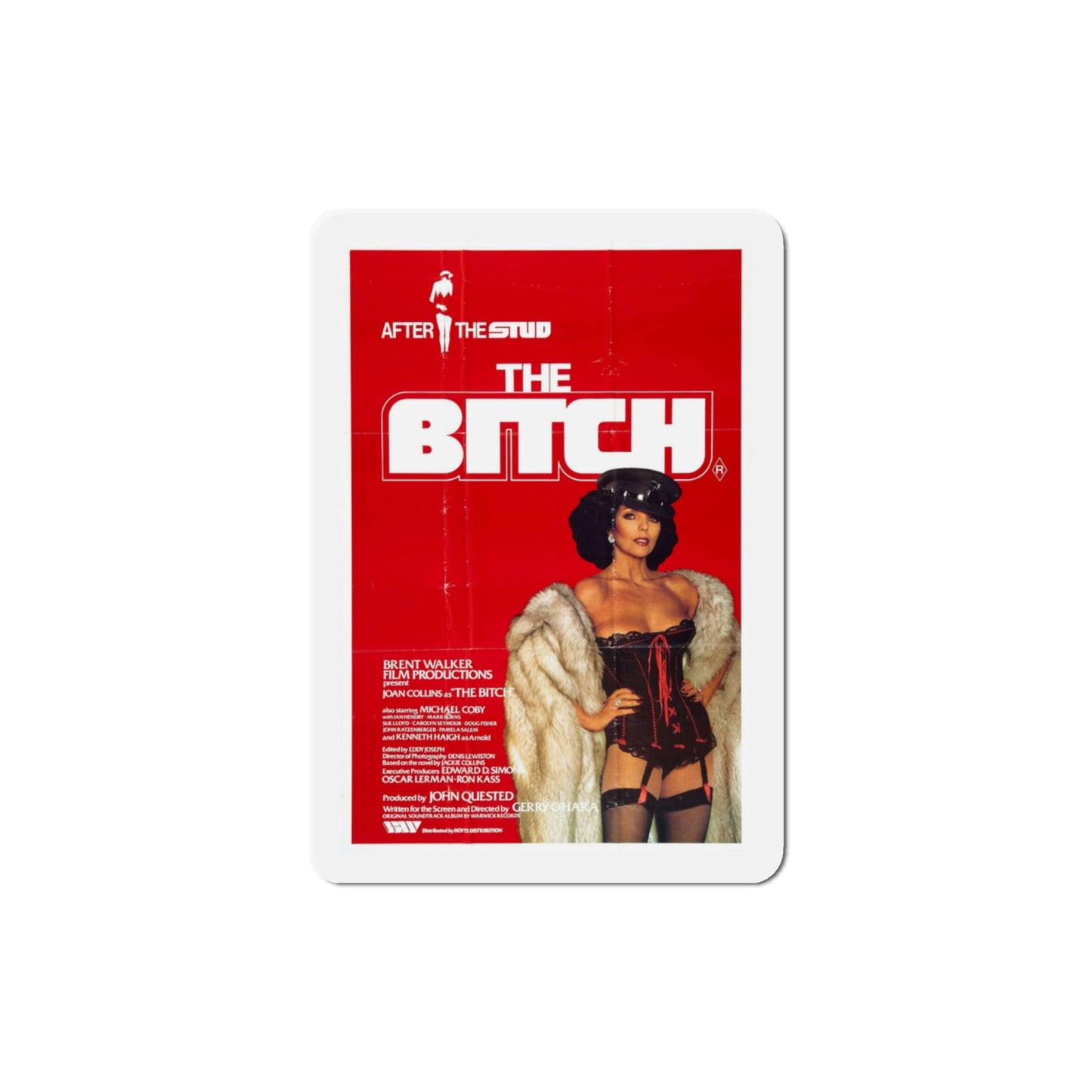 The Bitch 1979 Movie Poster Die-Cut Magnet-3" x 3"-The Sticker Space