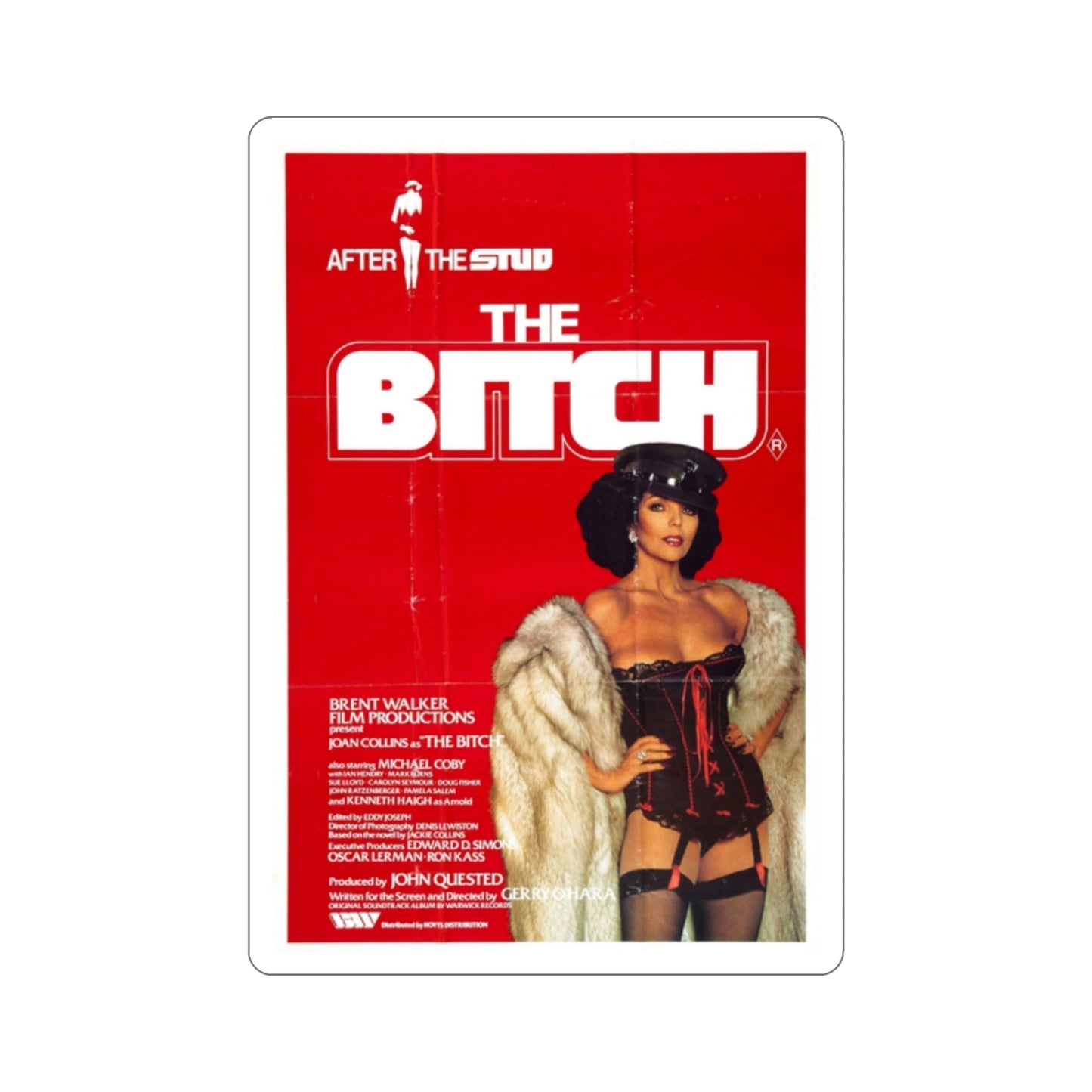 The Bitch 1979 Movie Poster STICKER Vinyl Die-Cut Decal-2 Inch-The Sticker Space