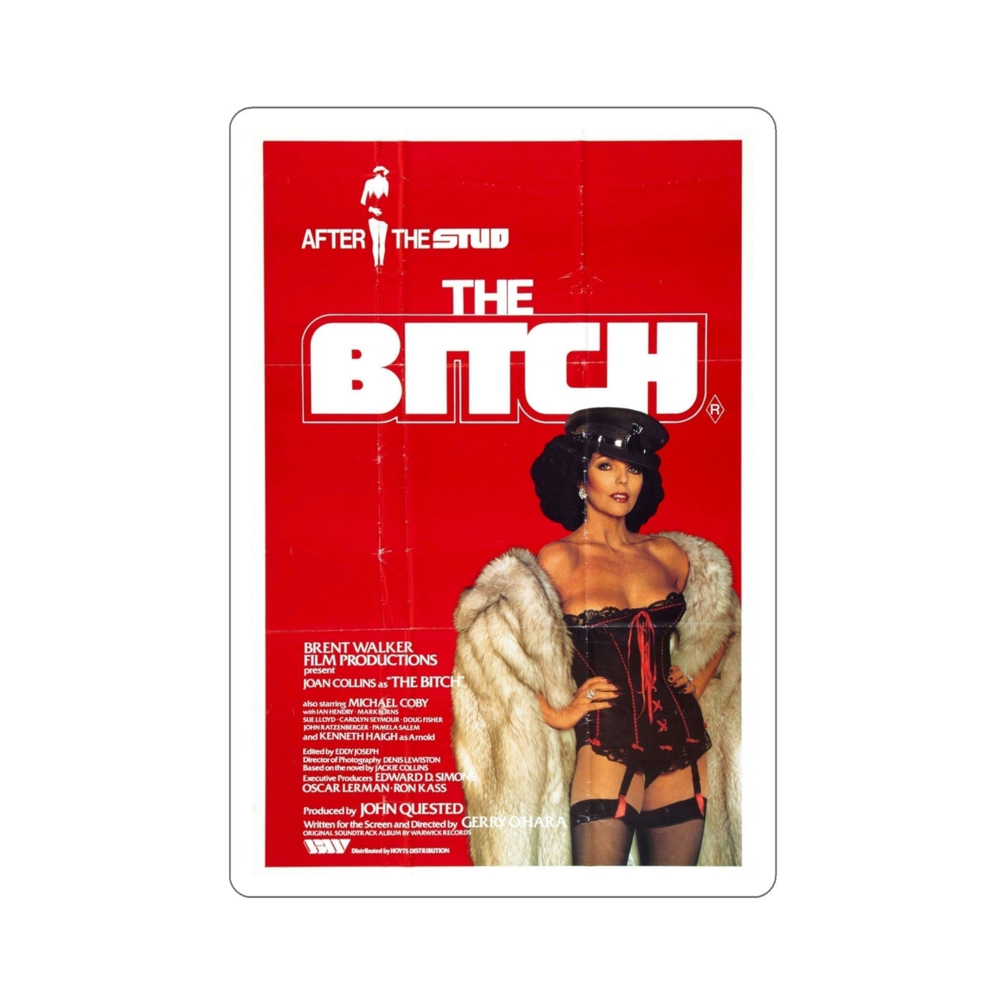 The Bitch 1979 Movie Poster STICKER Vinyl Die-Cut Decal-4 Inch-The Sticker Space