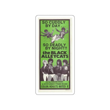 THE BLACK ALLEY CATS 1973 Movie Poster STICKER Vinyl Die-Cut Decal 5 Inch - The Sticker Space