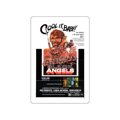 THE BLACK ANGELS 1970 Movie Poster STICKER Vinyl Die-Cut Decal 4 Inch - The Sticker Space
