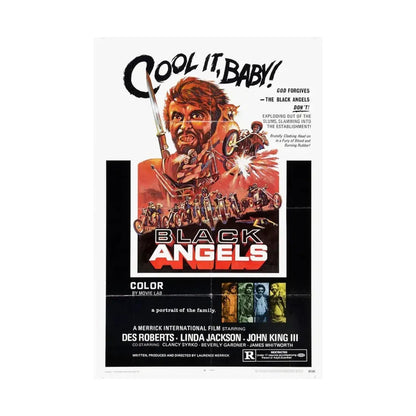 THE BLACK ANGELS 1970 - Paper Movie Poster - The Sticker Space