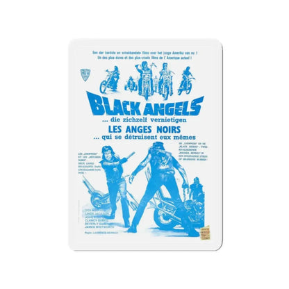 THE BLACK ANGELS (BELGIAN) 1970 Movie Poster - Refrigerator Magnet 2 Inch Die-Cut - The Sticker Space