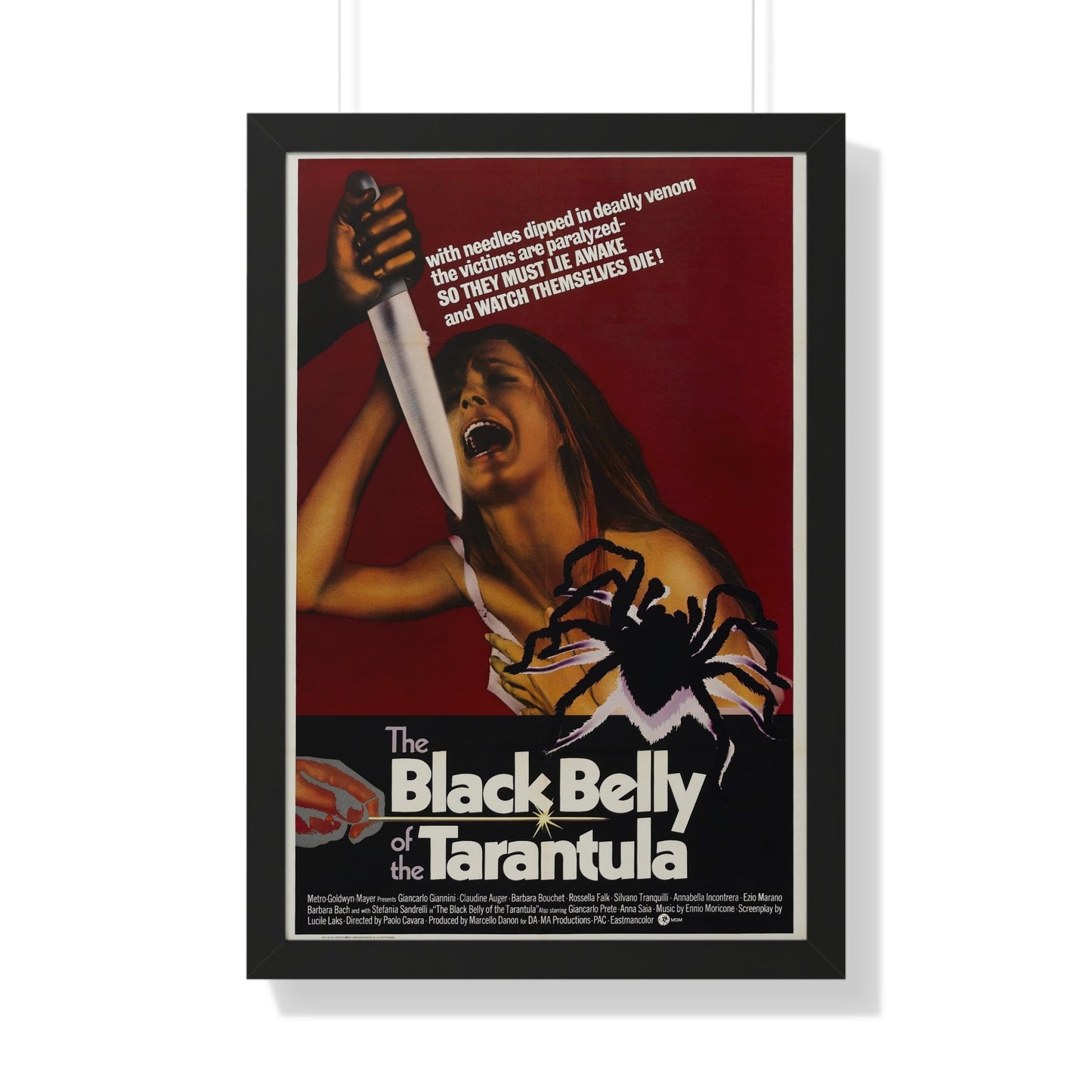 THE BLACK BELLY OF THE TARANTULA 1971 - Framed Movie Poster-20" x 30"-The Sticker Space