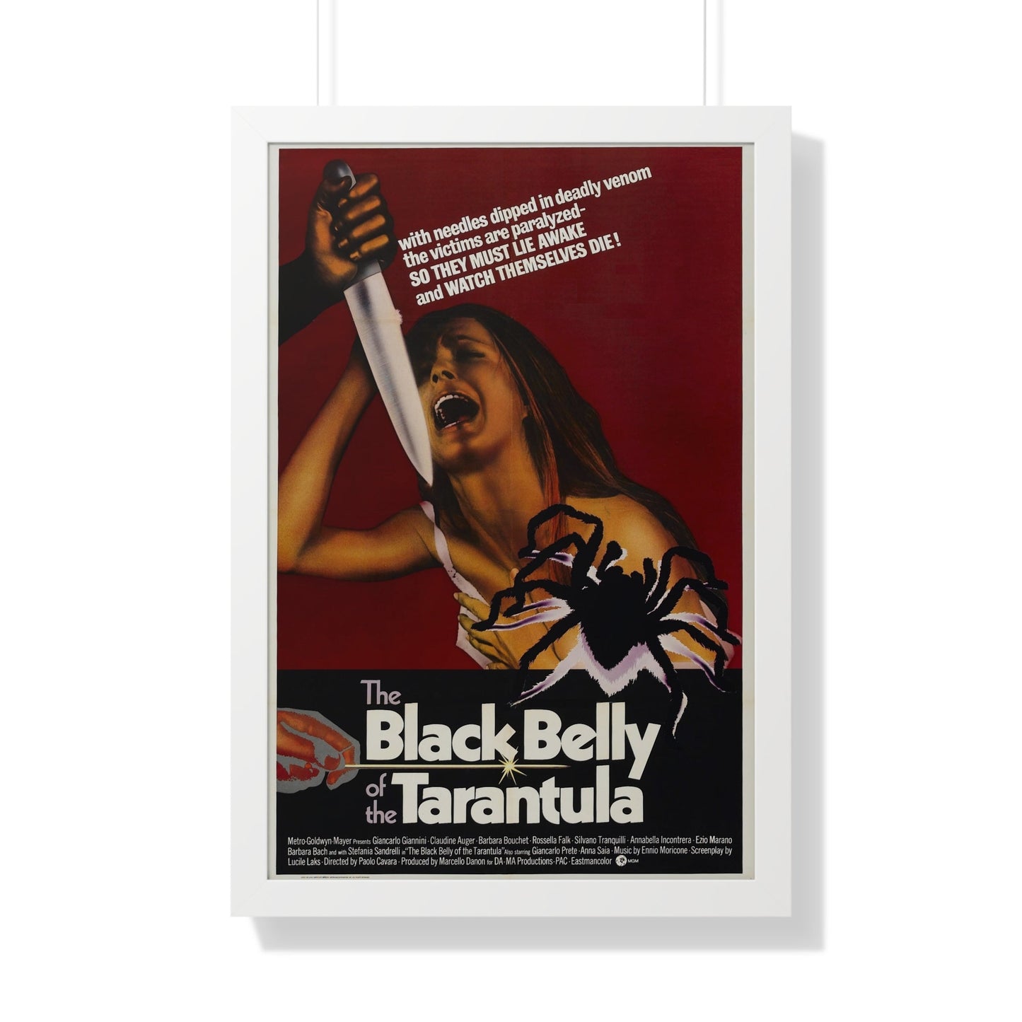 THE BLACK BELLY OF THE TARANTULA 1971 - Framed Movie Poster-20" x 30"-The Sticker Space