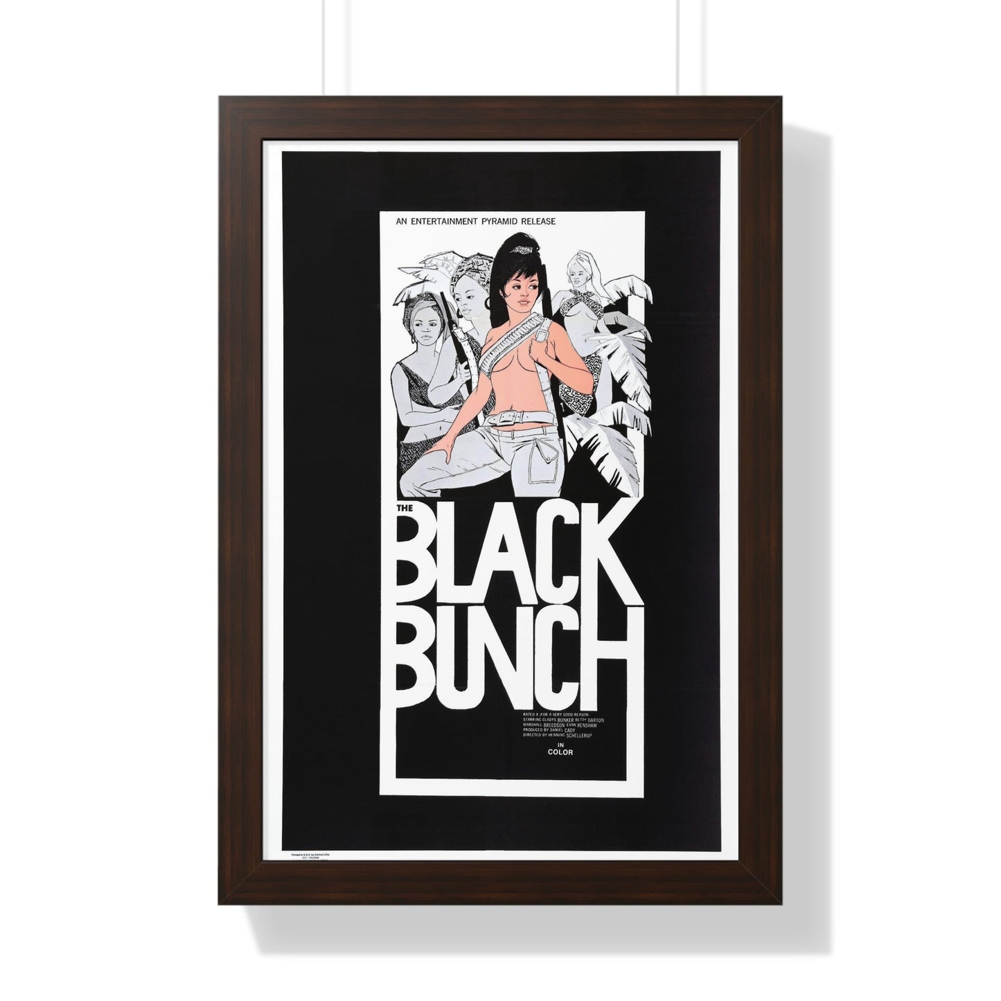 THE BLACK BUNCH 1972 - Framed Movie Poster-16″ x 24″-The Sticker Space