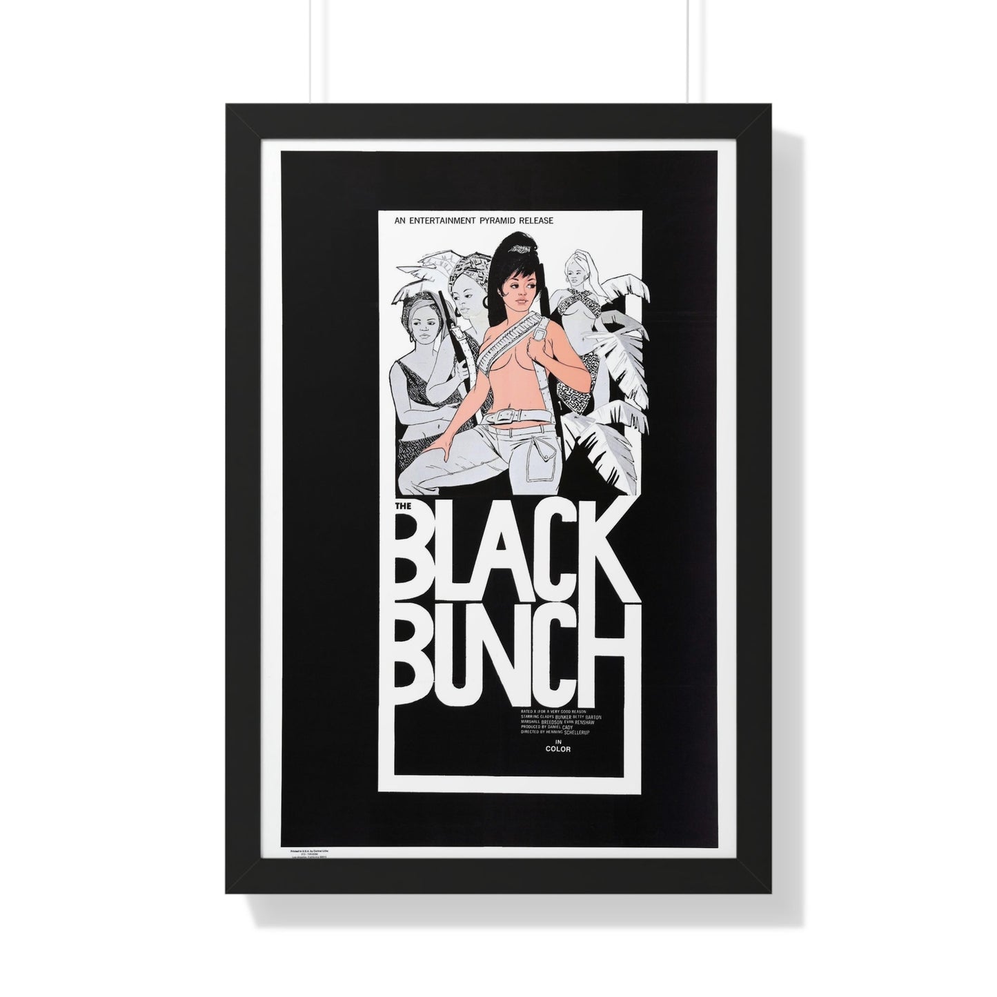 THE BLACK BUNCH 1972 - Framed Movie Poster-20" x 30"-The Sticker Space