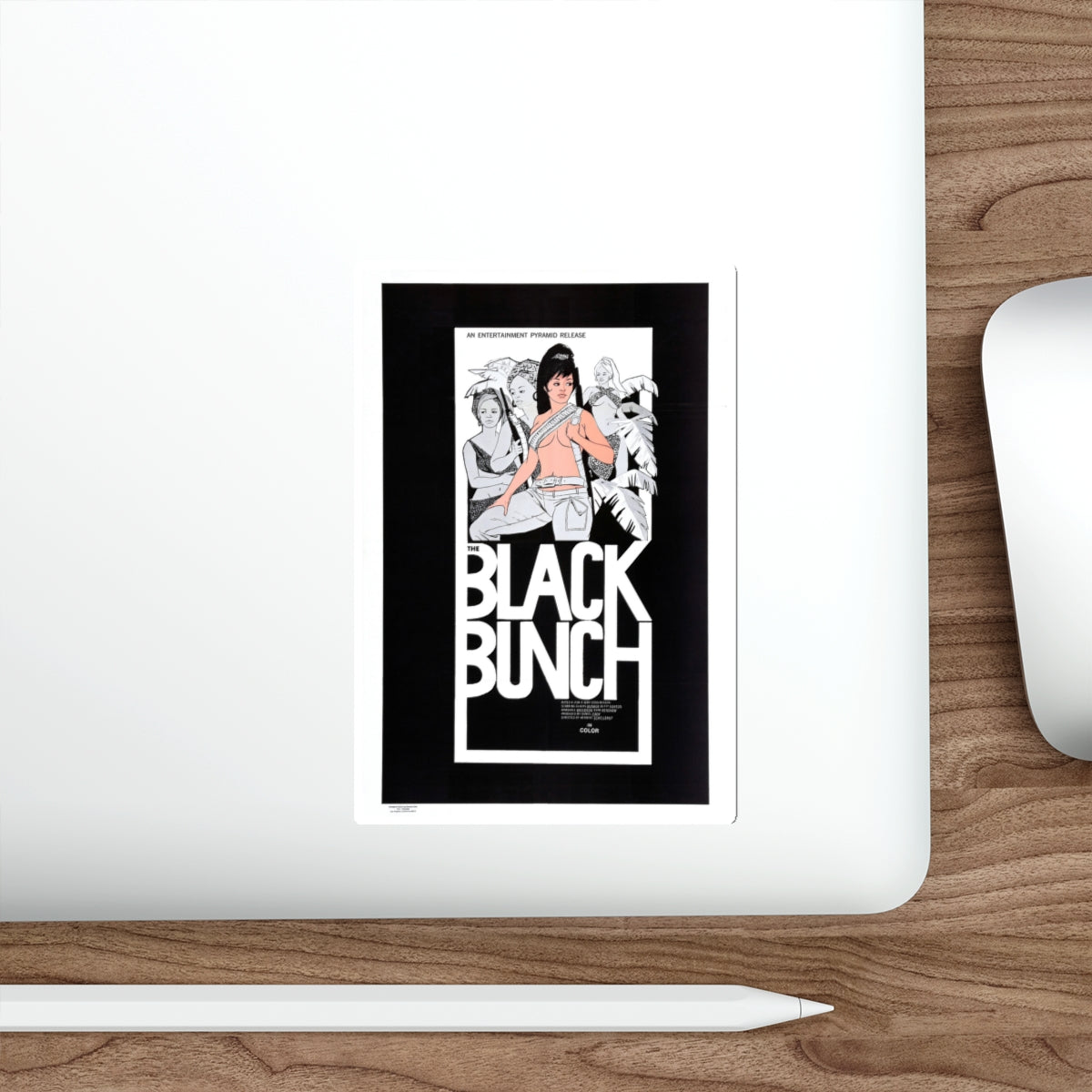 THE BLACK BUNCH 1972 Movie Poster STICKER Vinyl Die-Cut Decal-The Sticker Space