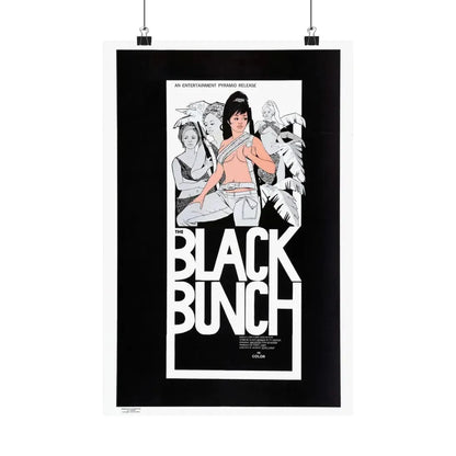 THE BLACK BUNCH 1972 - Paper Movie Poster 12″ x 18″ Matte - The Sticker Space
