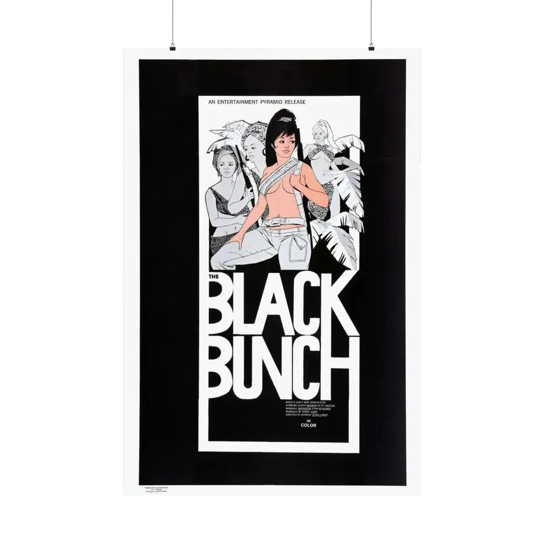 THE BLACK BUNCH 1972 - Paper Movie Poster 36" x 54" Matte - The Sticker Space