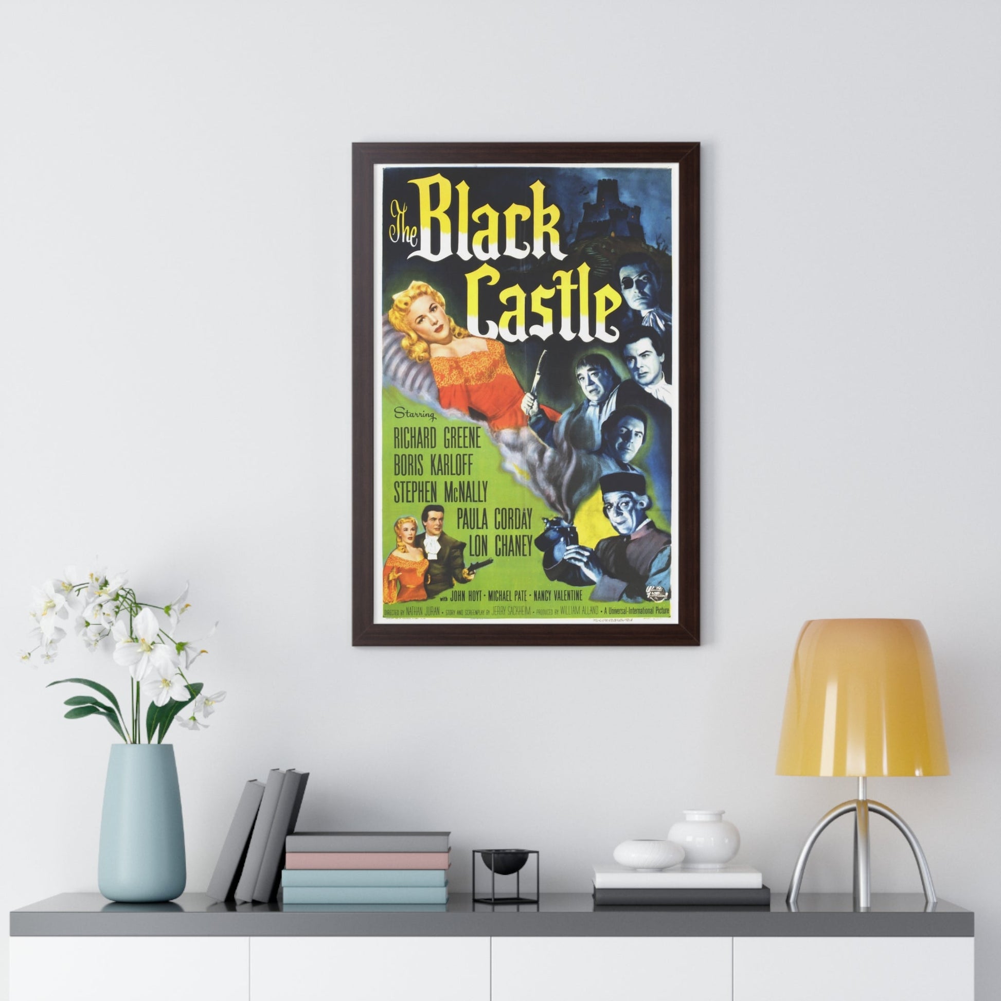 THE BLACK CASTLE 1952 - Framed Movie Poster-The Sticker Space