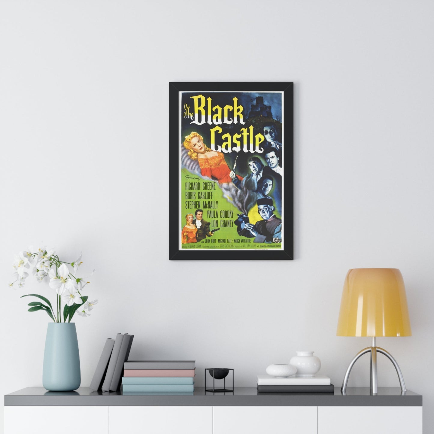 THE BLACK CASTLE 1952 - Framed Movie Poster-The Sticker Space