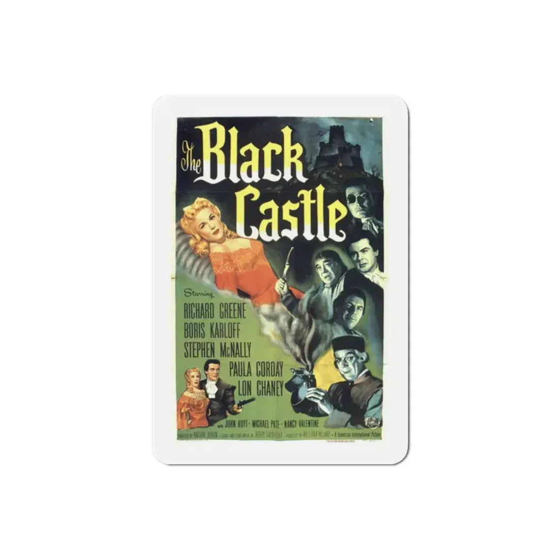 The Black Castle 1952 Movie Poster Refrigerator Magnet 2 Inch - The Sticker Space