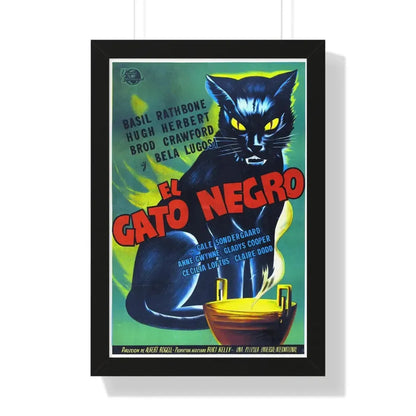 THE BLACK CAT 1941 - Framed Movie Poster 16″ x 24″ Black - The Sticker Space