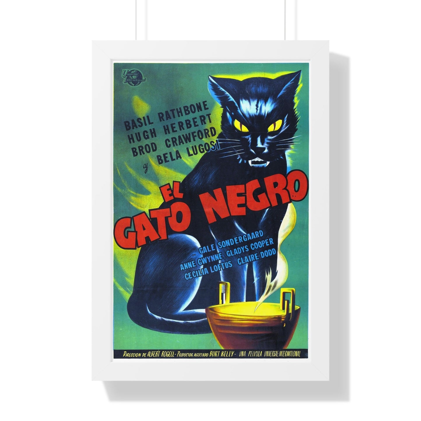 THE BLACK CAT 1941 - Framed Movie Poster-16″ x 24″-The Sticker Space