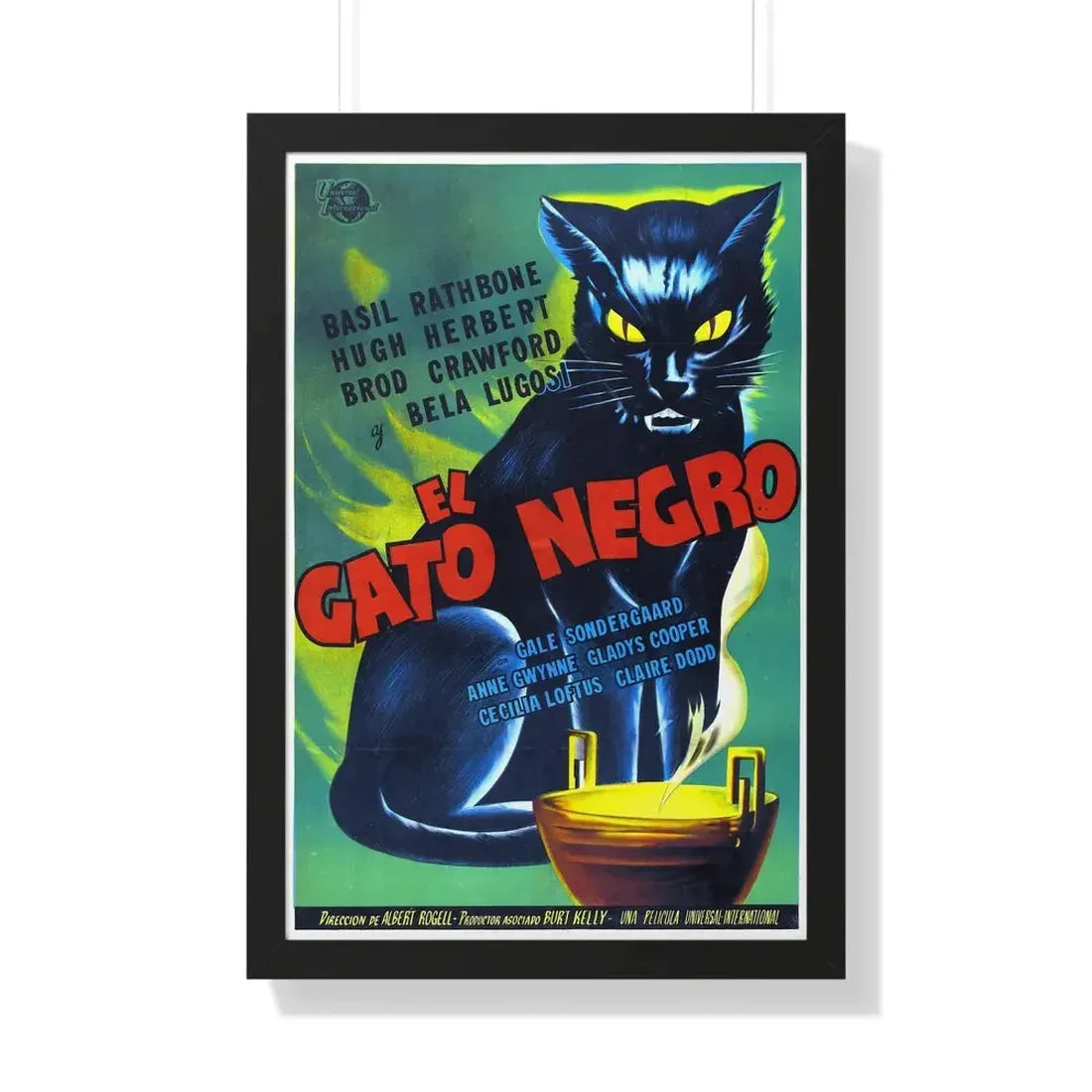 THE BLACK CAT 1941 - Framed Movie Poster 20" x 30" Black - The Sticker Space