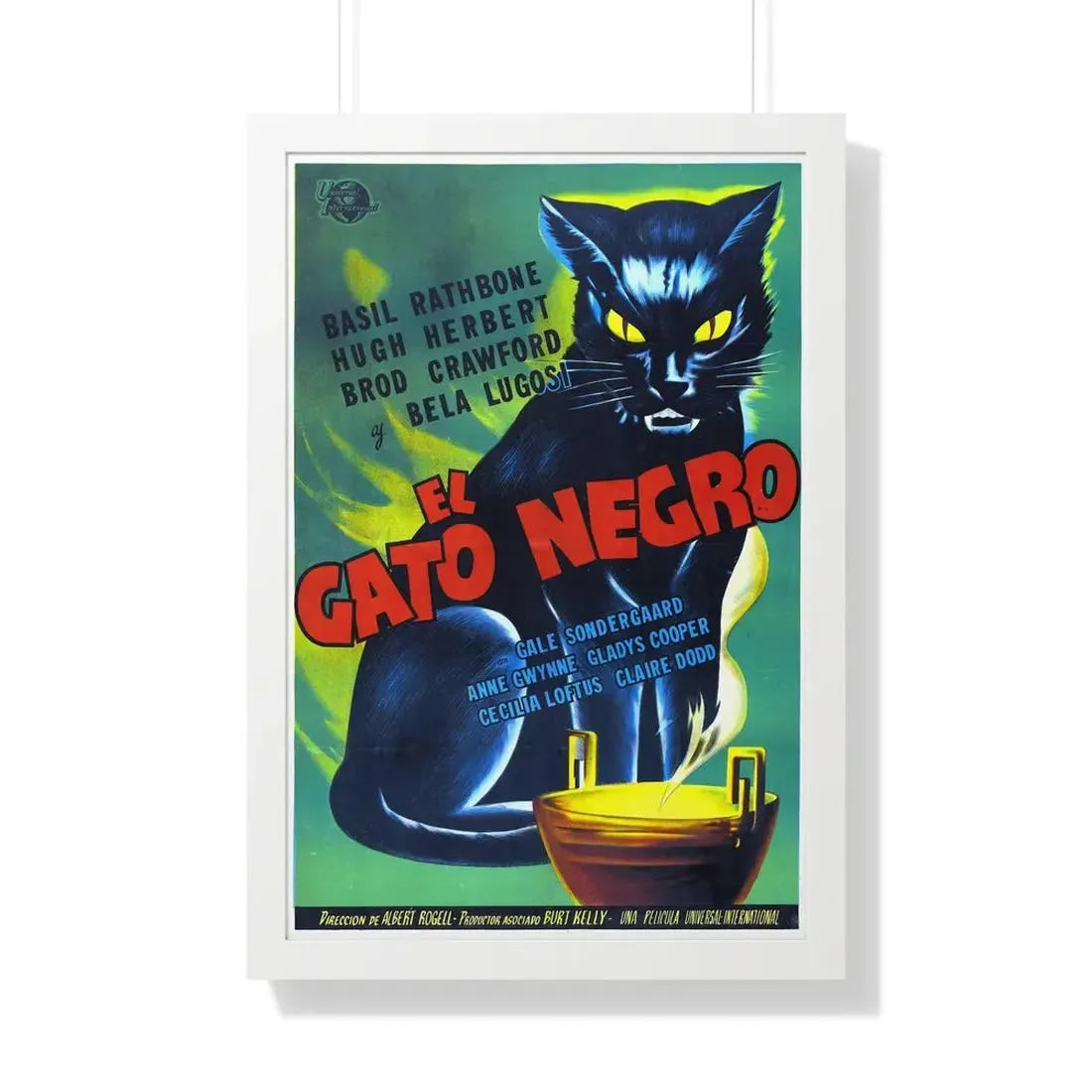 THE BLACK CAT 1941 - Framed Movie Poster 20" x 30" White - The Sticker Space