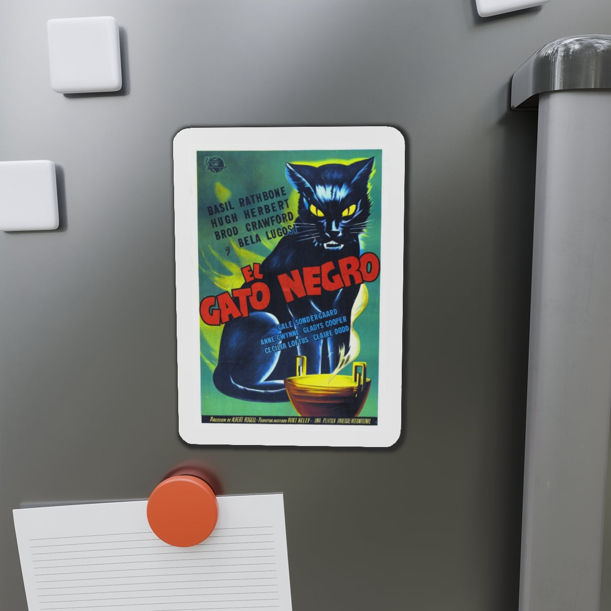 THE BLACK CAT 1941 Movie Poster - Refrigerator Magnet-The Sticker Space