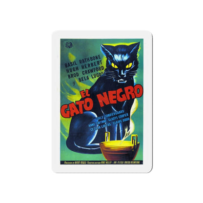 THE BLACK CAT 1941 Movie Poster - Refrigerator Magnet-3" x 3"-The Sticker Space