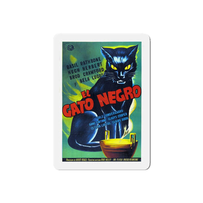 THE BLACK CAT 1941 Movie Poster - Refrigerator Magnet-6" × 6"-The Sticker Space