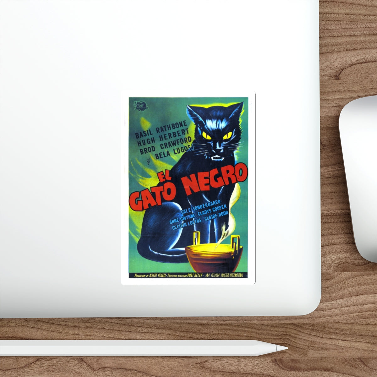 THE BLACK CAT 1941 Movie Poster STICKER Vinyl Die-Cut Decal-The Sticker Space