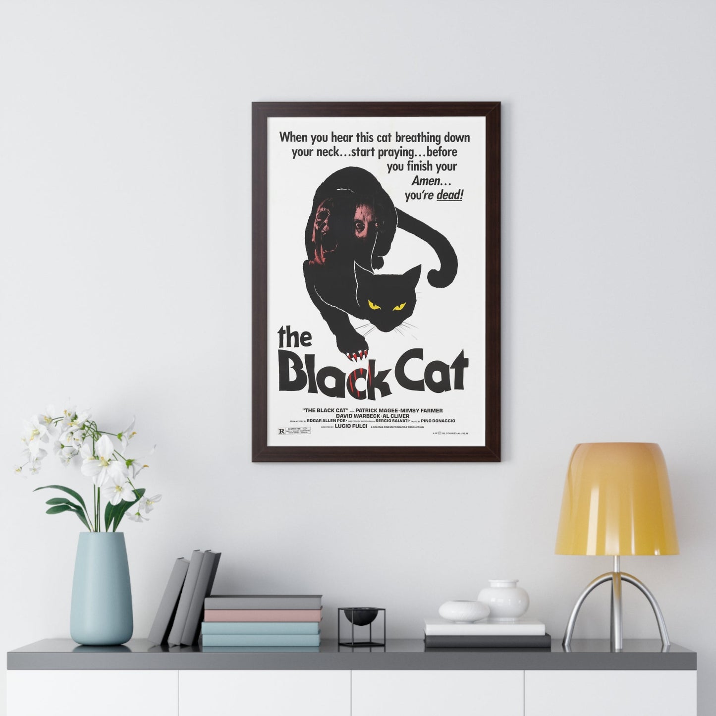 THE BLACK CAT 1981 - Framed Movie Poster-The Sticker Space