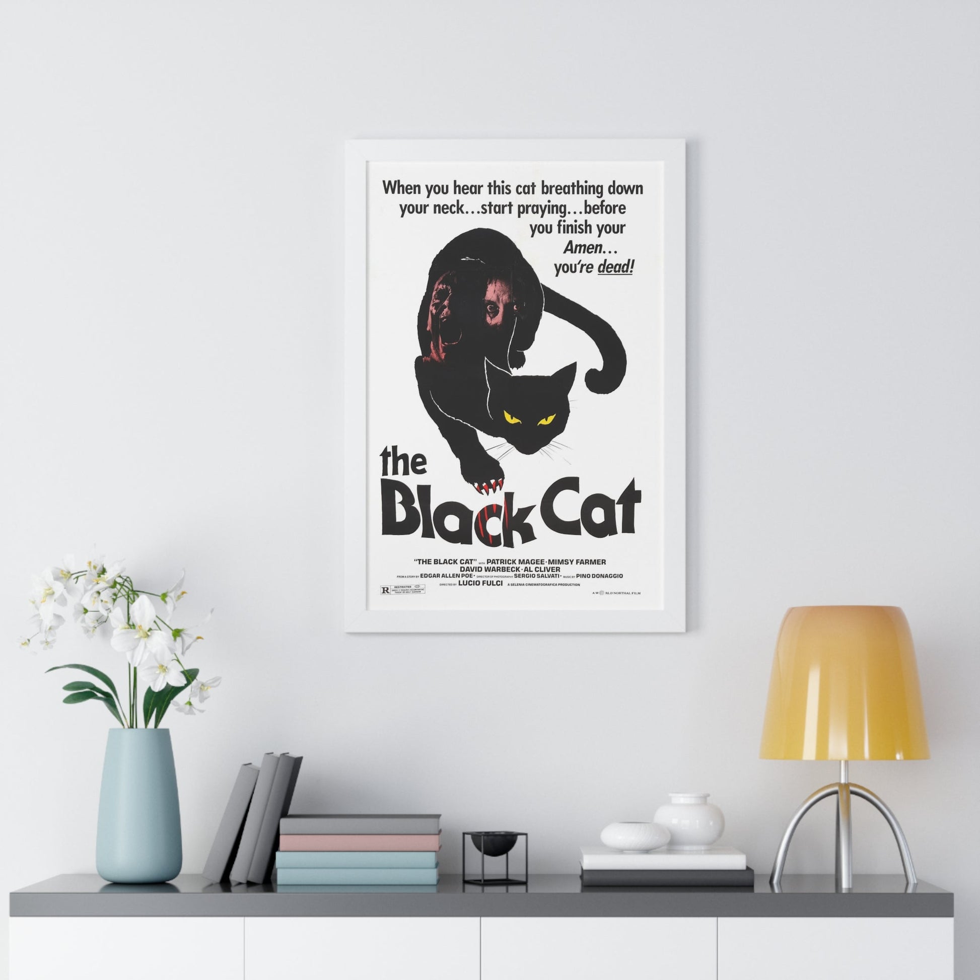 THE BLACK CAT 1981 - Framed Movie Poster-The Sticker Space