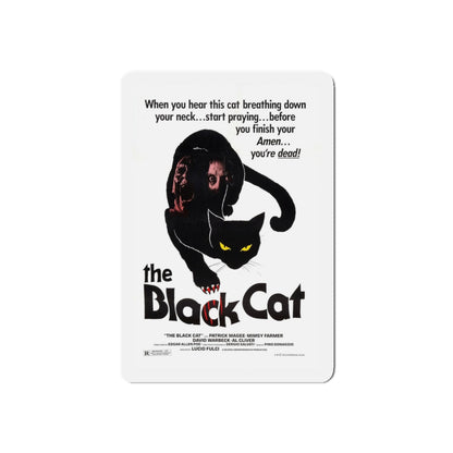 THE BLACK CAT 1981 Movie Poster - Refrigerator Magnet-4" x 4"-The Sticker Space