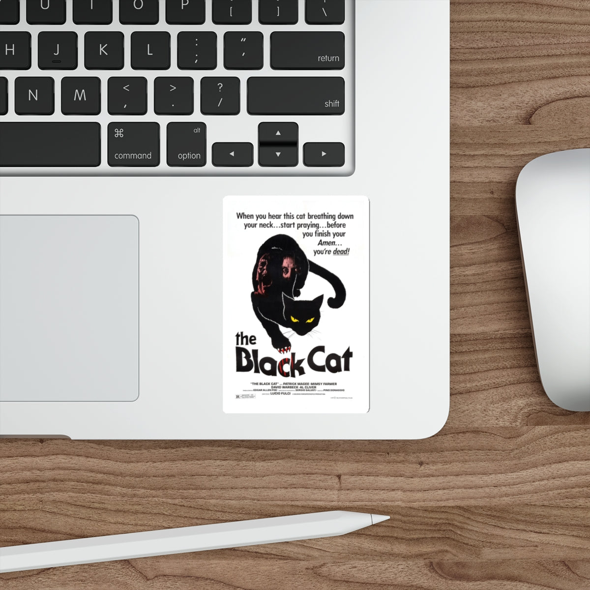 THE BLACK CAT 1981 Movie Poster STICKER Vinyl Die-Cut Decal-The Sticker Space