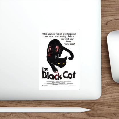 THE BLACK CAT 1981 Movie Poster STICKER Vinyl Die-Cut Decal-The Sticker Space