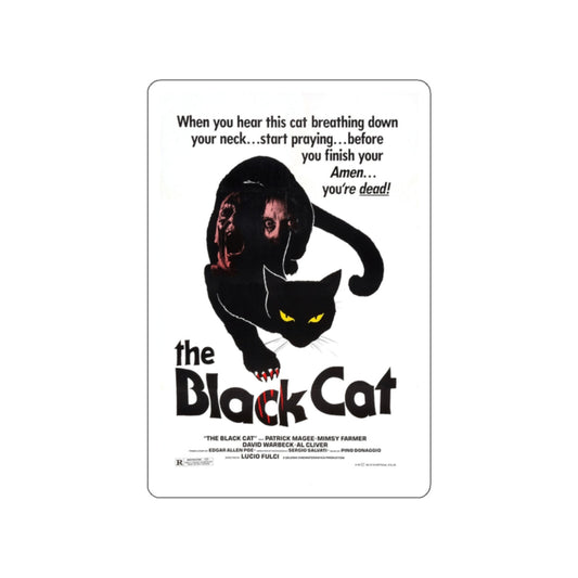 THE BLACK CAT 1981 Movie Poster STICKER Vinyl Die-Cut Decal-White-The Sticker Space