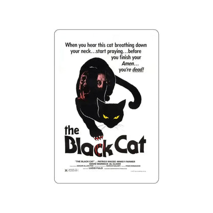 THE BLACK CAT 1981 Movie Poster STICKER Vinyl Die-Cut Decal 3 Inch - The Sticker Space