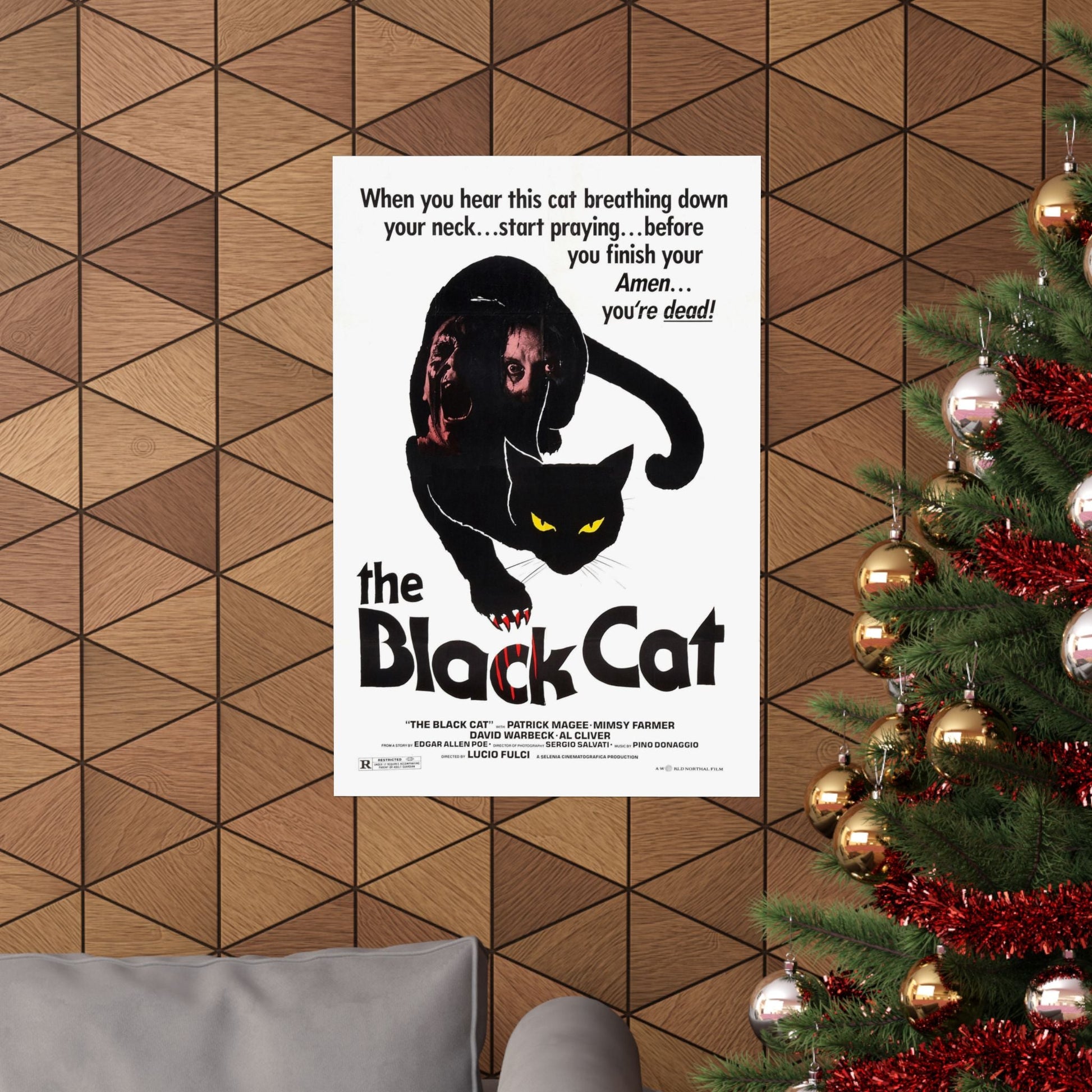 THE BLACK CAT 1981 - Paper Movie Poster-The Sticker Space