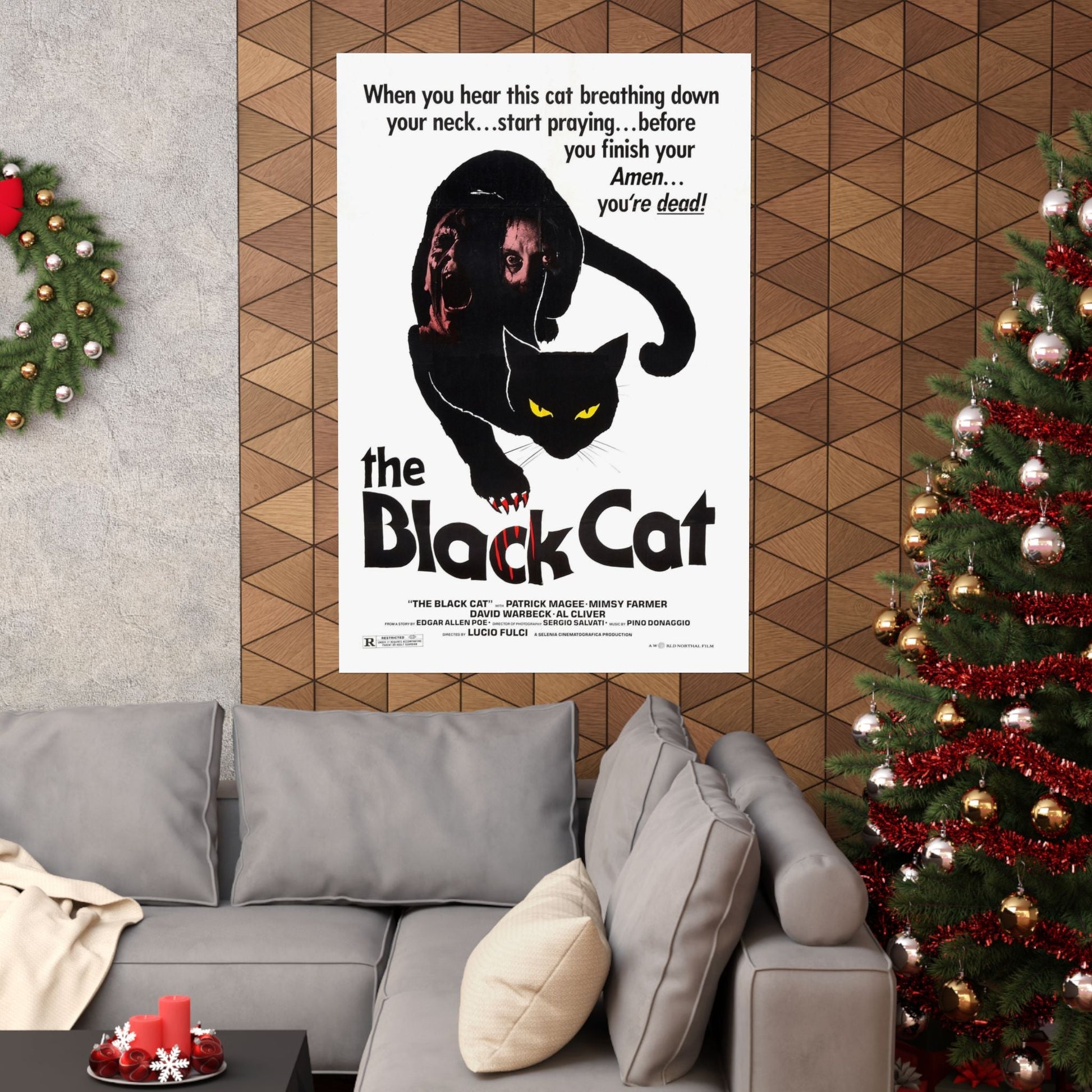 THE BLACK CAT 1981 - Paper Movie Poster-The Sticker Space